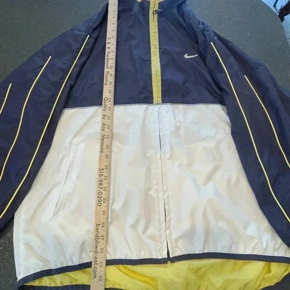Vintage Nike Windbreaker Mens Size XL Track Jacket 90s Blue Gold Colorblock EUC - Picture 2 of 10
